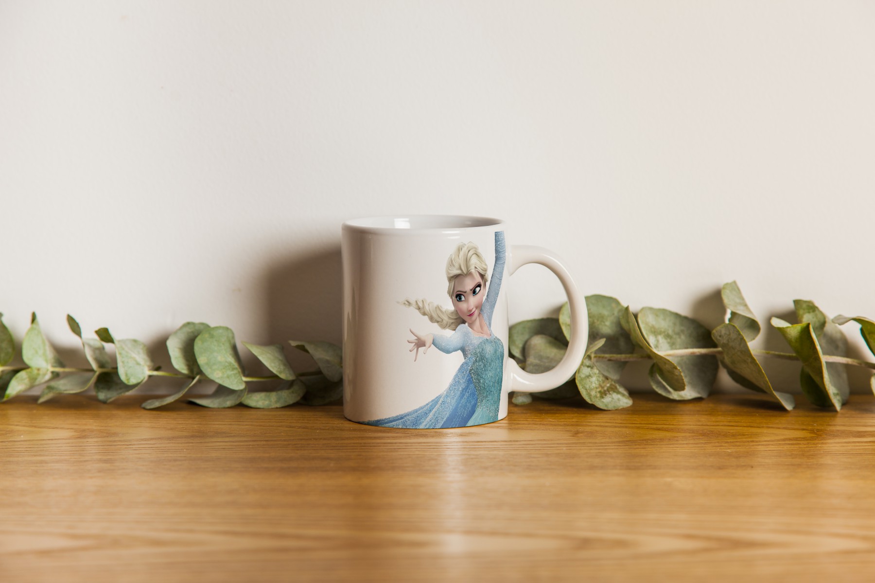 THE FROZEN ELSA KARLAR KRALİÇESİ  BEYAZ RENKLİ SERAMİK KUPA BARDAK