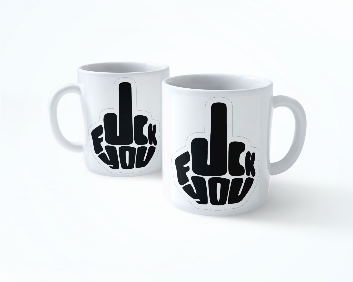 FUCK YOU 2 YÖNLÜ SERAMİK KUPA BARDAK
