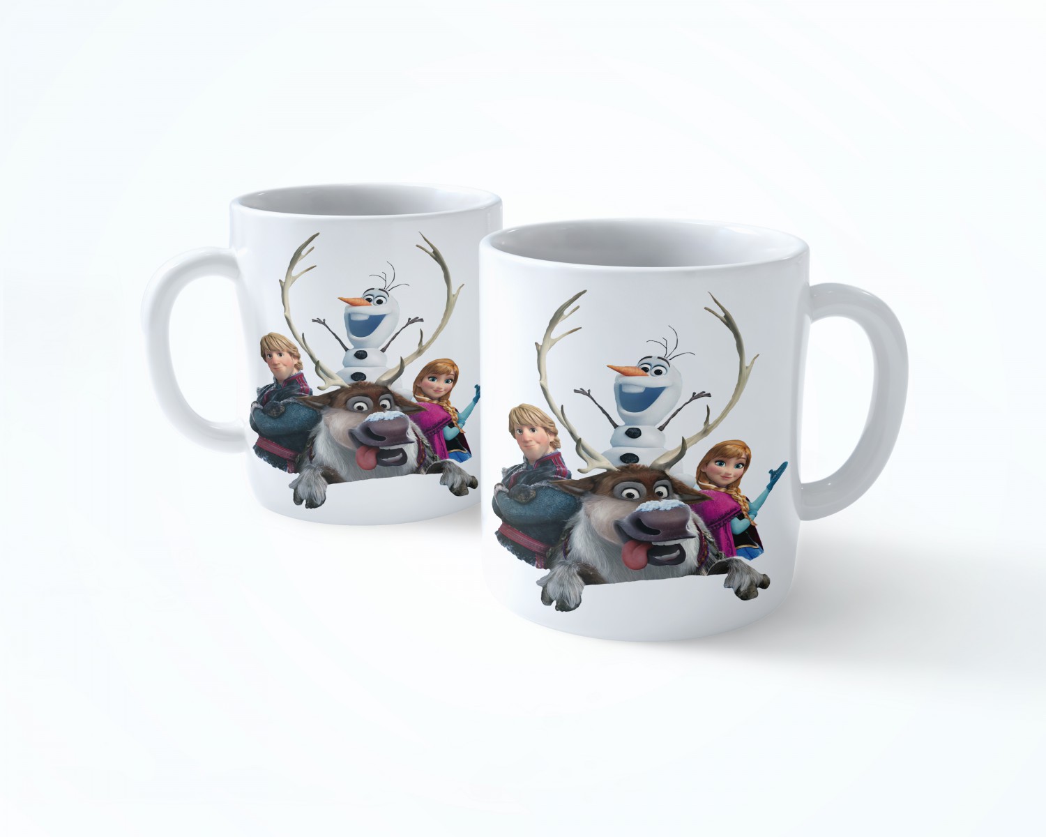 THE FROZEN ELSA KLASİK BEYAZ RENKLİ SERAMİK KUPA BARDAK