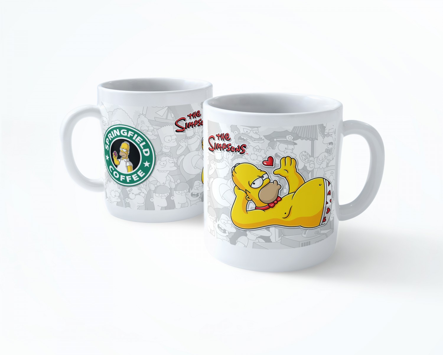 HOMER SIMPSONS LOVE MAN BEYAZ RENKLİ SERAMİK KUPA BARDAK