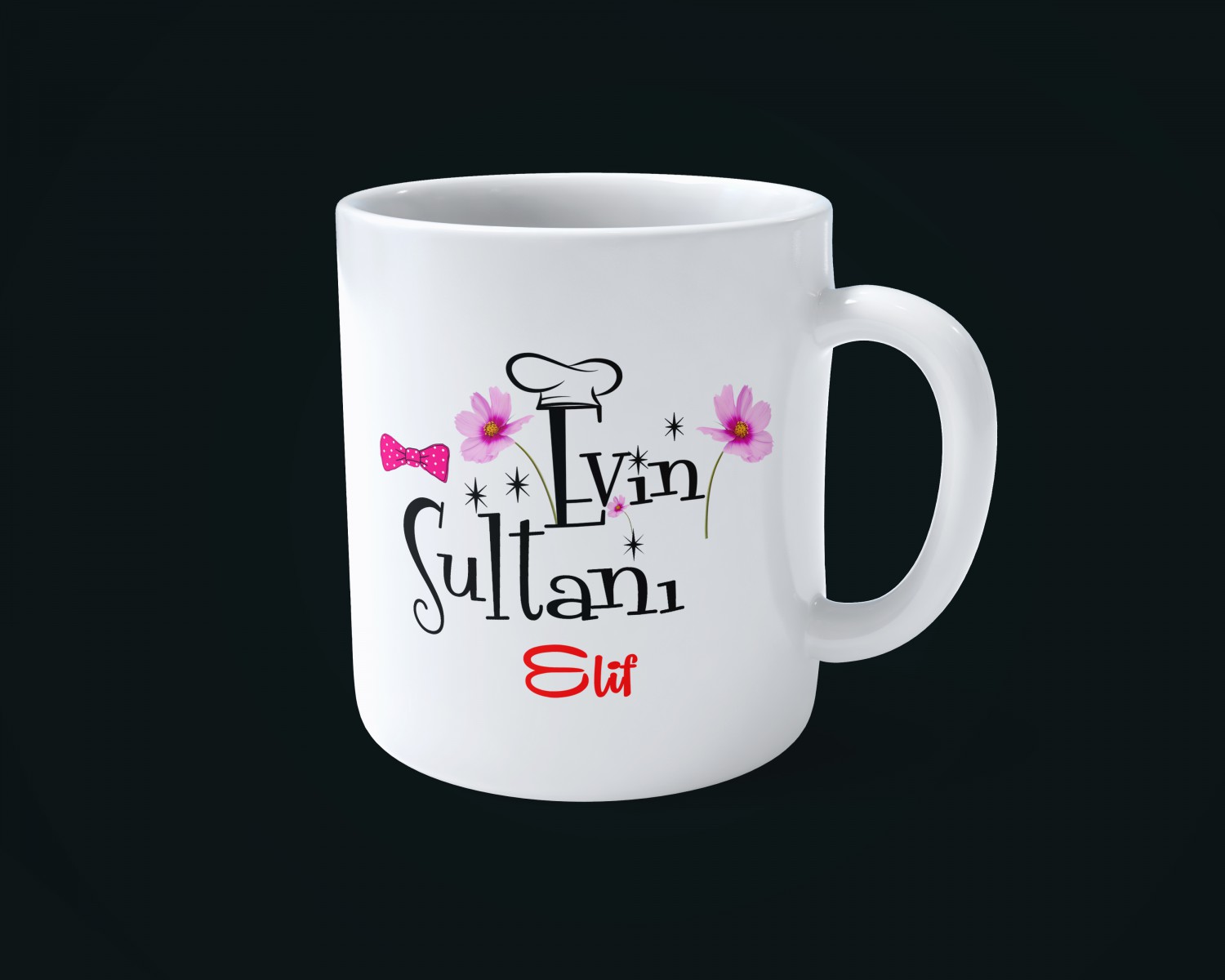 KİŞİYE ÖZEL EVİN SULTANI  SERAMİK KUPA BARDAK