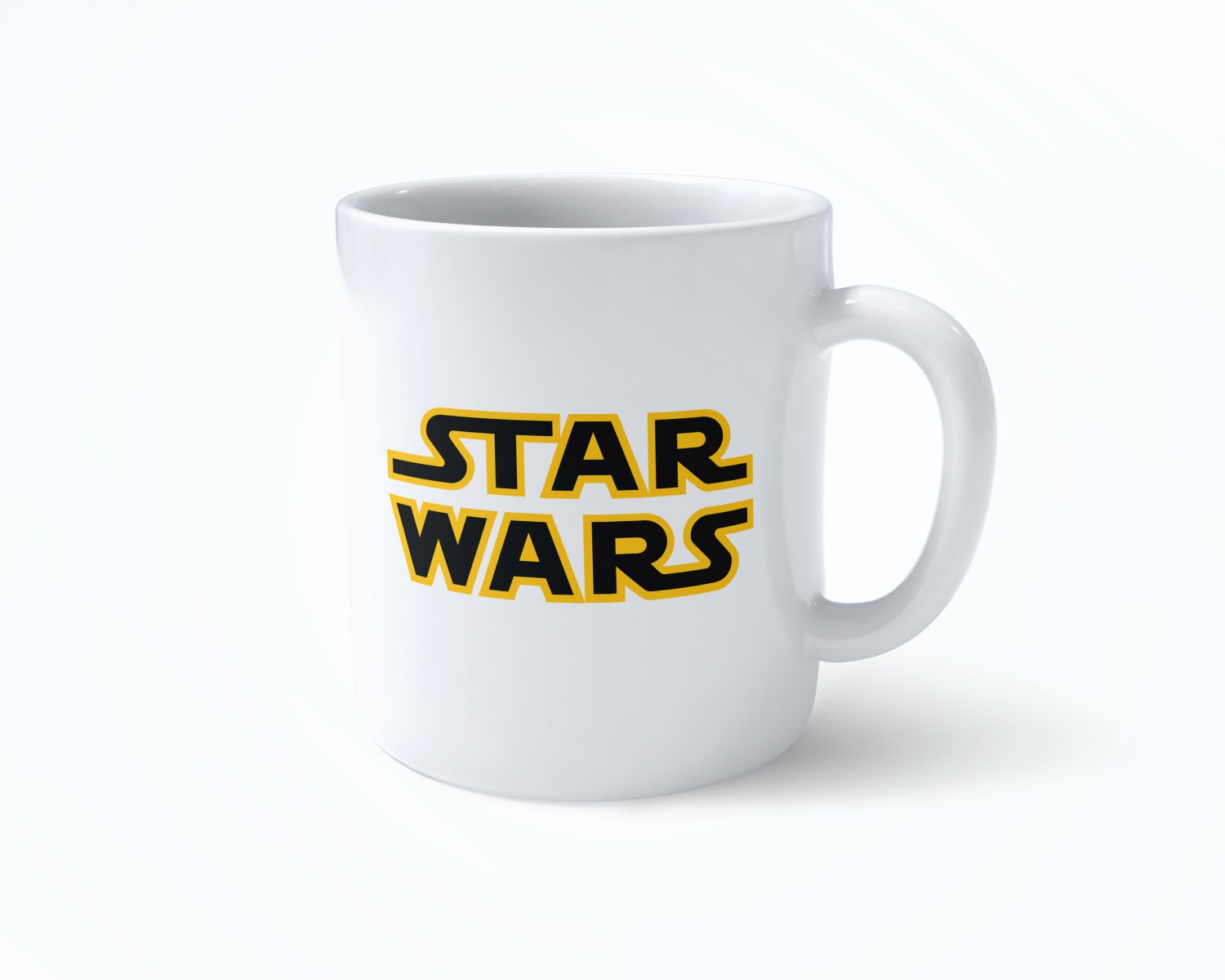 MİNİ YODA COFFEE STAR WARS  BEYAZ RENKLİ SERAMİK KUPA BARDAK