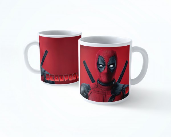 MARVEL DEADPOLL  KLASİK  BEYAZ RENKLİ SERAMİK KUPA BARDAK
