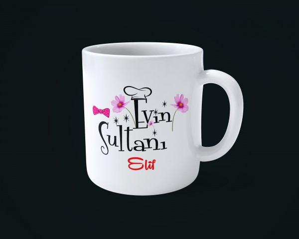 KİŞİYE ÖZEL EVİN SULTANI  SERAMİK KUPA BARDAK