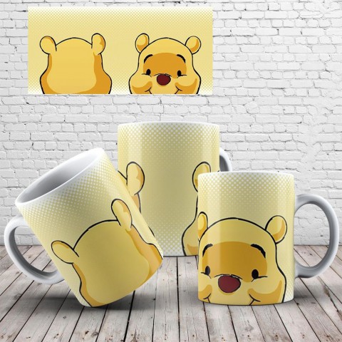 WİNNİE THE POOH KLASİK  BEYAZ RENKLİ SERAMİK KUPA BARDAK